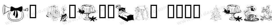 KR Christmas 2002 Dings 2字体转换